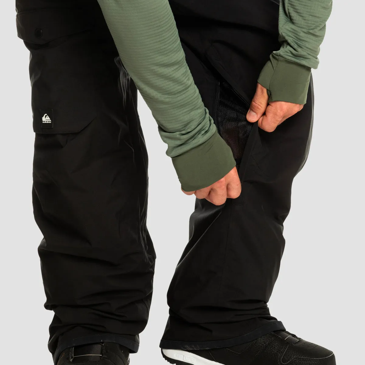 Quiksilver Utility 20K Snow Bib Pants True Black