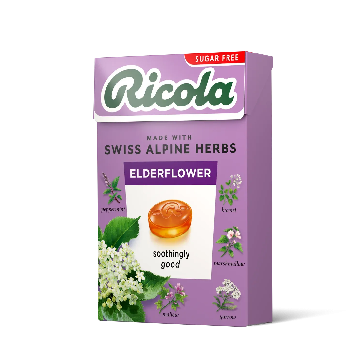 Ricola to relieve the daily mild throat stimulation dry sound hoarse or itchy Ricola Swiss Herbal Sweets 45G
