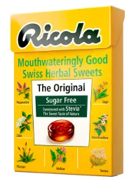 Ricola to relieve the daily mild throat stimulation dry sound hoarse or itchy Ricola Swiss Herbal Sweets 45G