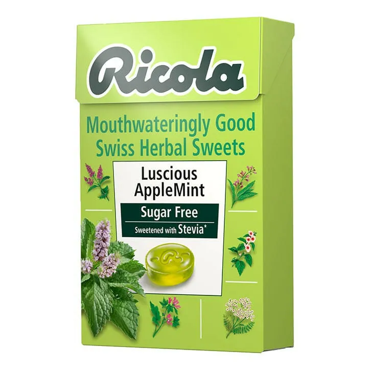 Ricola to relieve the daily mild throat stimulation dry sound hoarse or itchy Ricola Swiss Herbal Sweets 45G