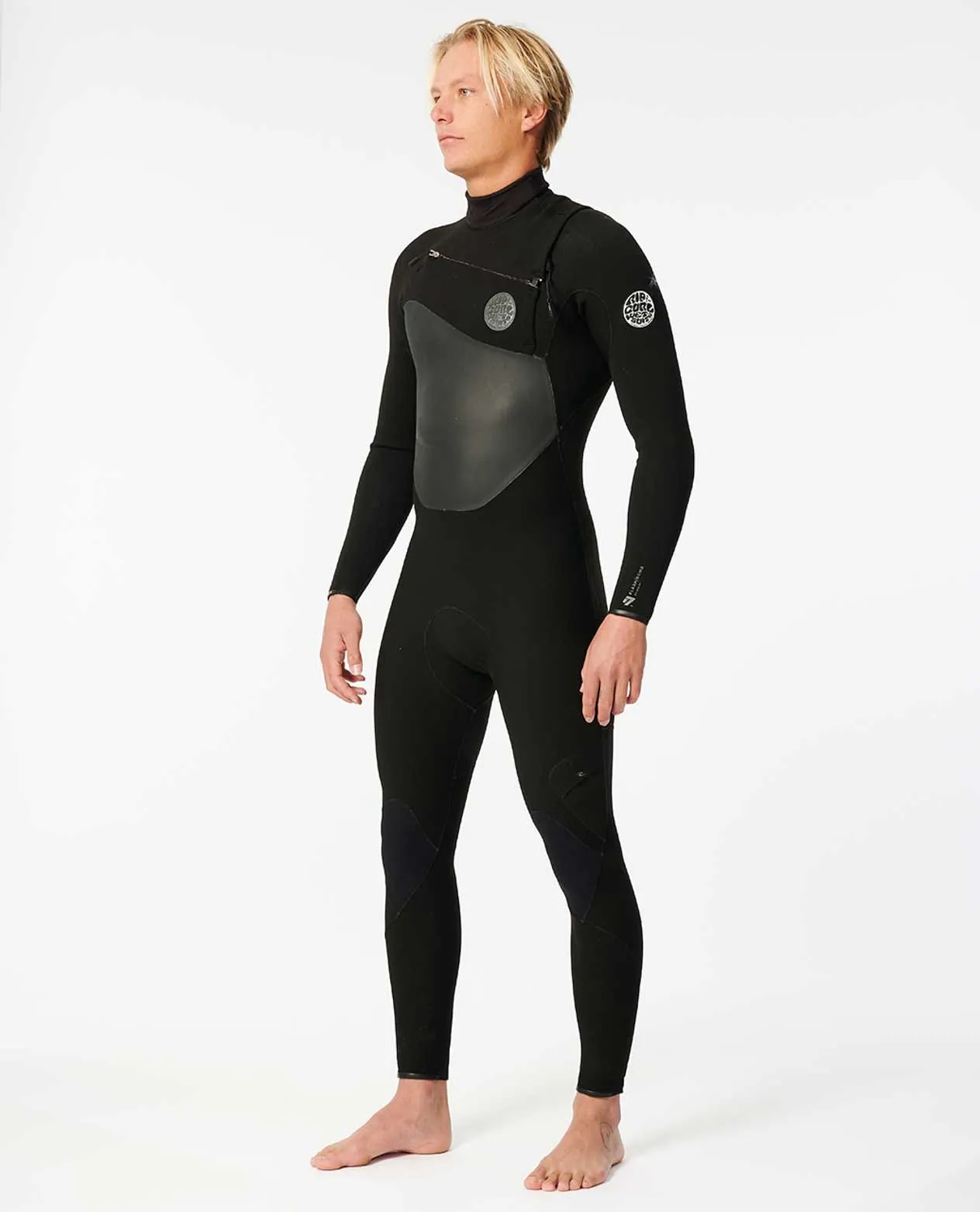 Rip Curl Flashbomb 32 Chest Zip Mens Steamer - Black
