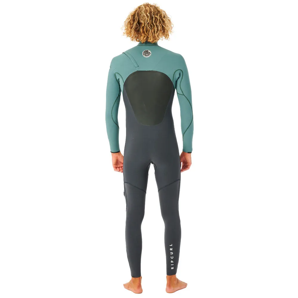 Rip Curl Flashbomb 5/3mm Chest Zip Winter wetsuit  - Muted Green