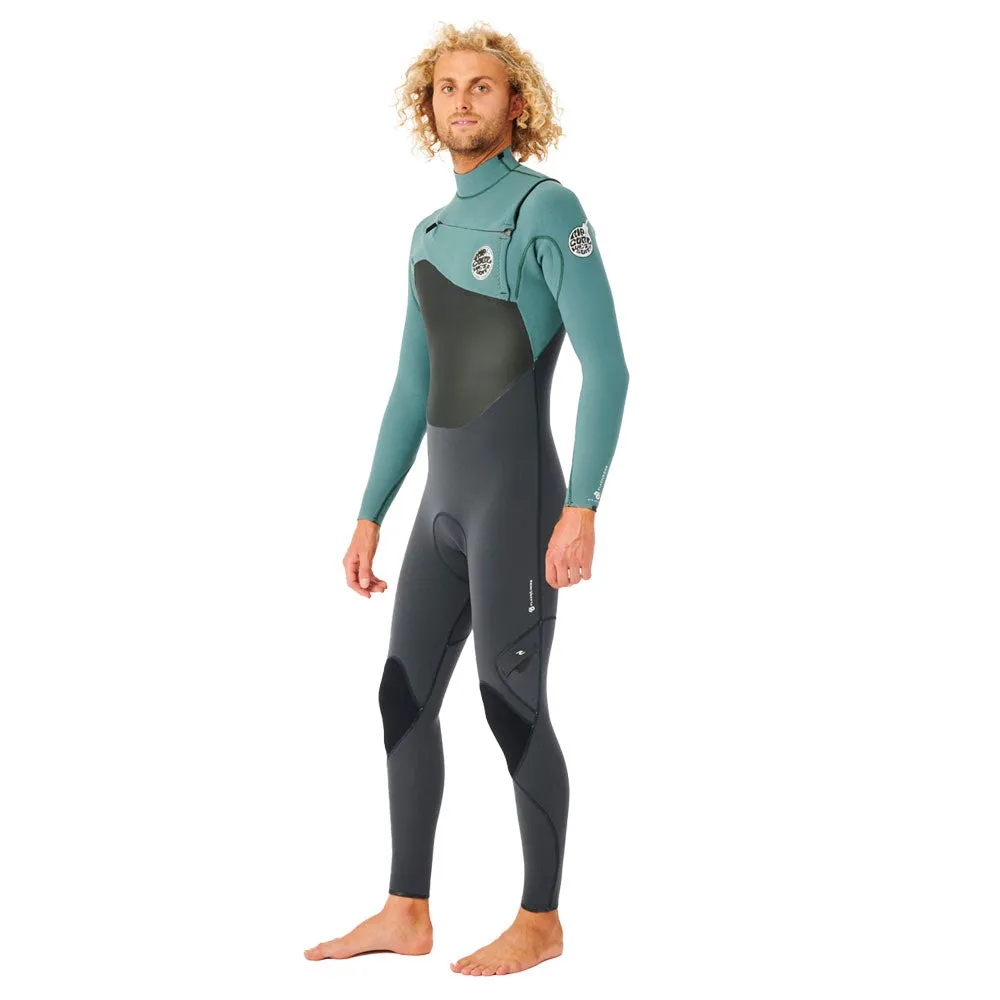 Rip Curl Flashbomb 5/3mm Chest Zip Winter wetsuit  - Muted Green