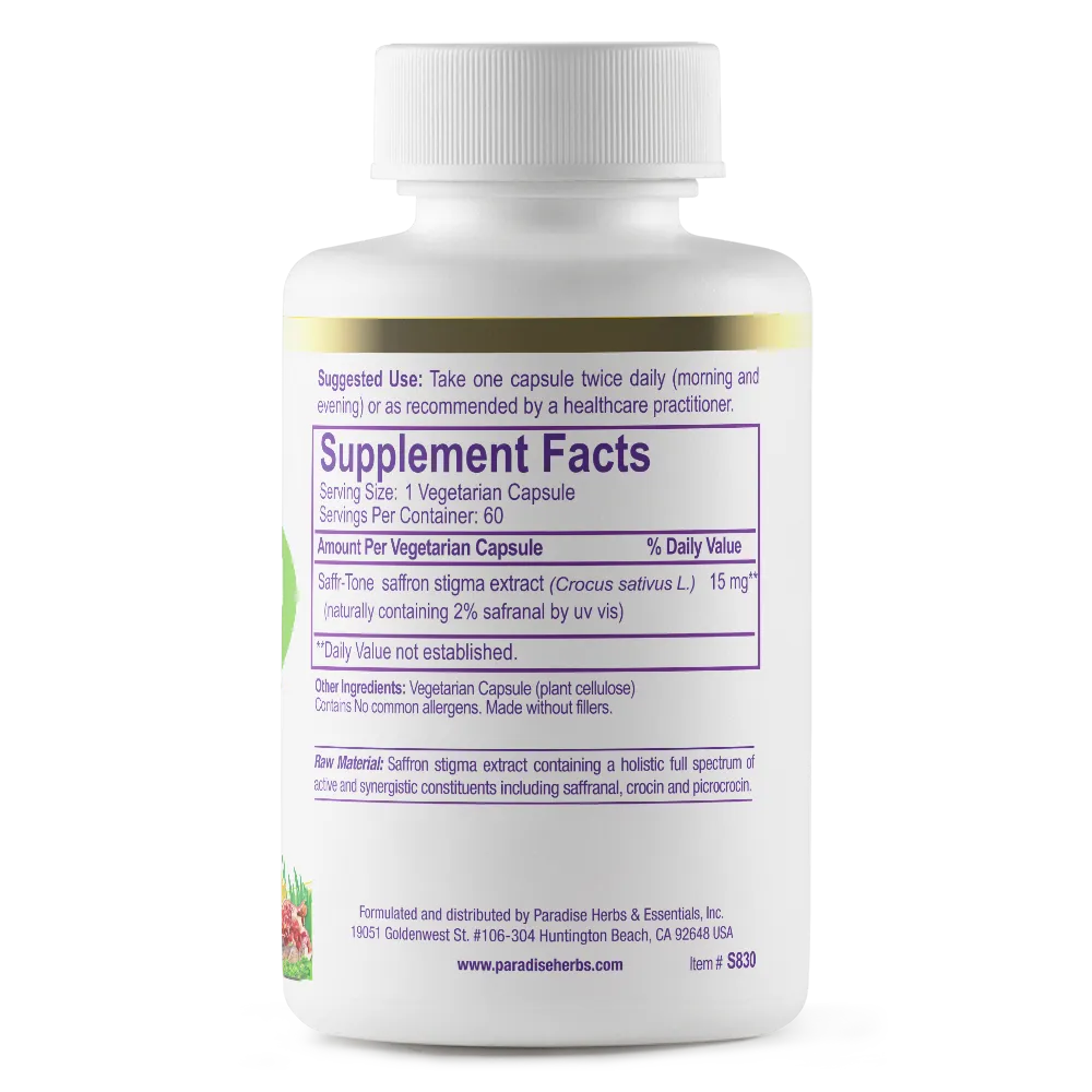 Saffr-Tone | 60 Capsules  by Paradise Herbs