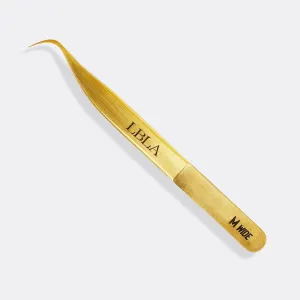 Satin Gold M Wide Degree Tweezer