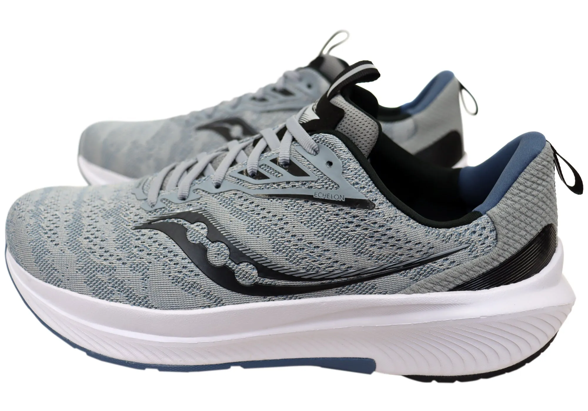 Saucony Mens Echelon 9 Wide Fit Comfortable Athletic Shoes