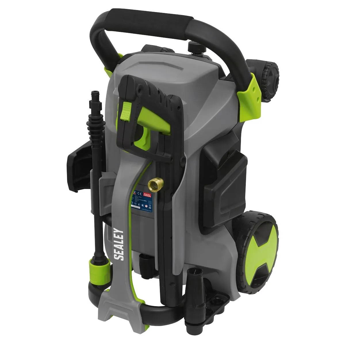 Sealey Pull Along Pressure Washer 140bar with TSS 1800W