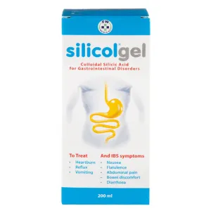 Silicolgel Gastrointestinal Protection Oral Silicon Gel (Digestive Disclosure, Stomach Pain, abdominal discomfort, flatulence, reflux, nausea and stomach burning) 200 ml