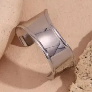 Silver Wave Cuff