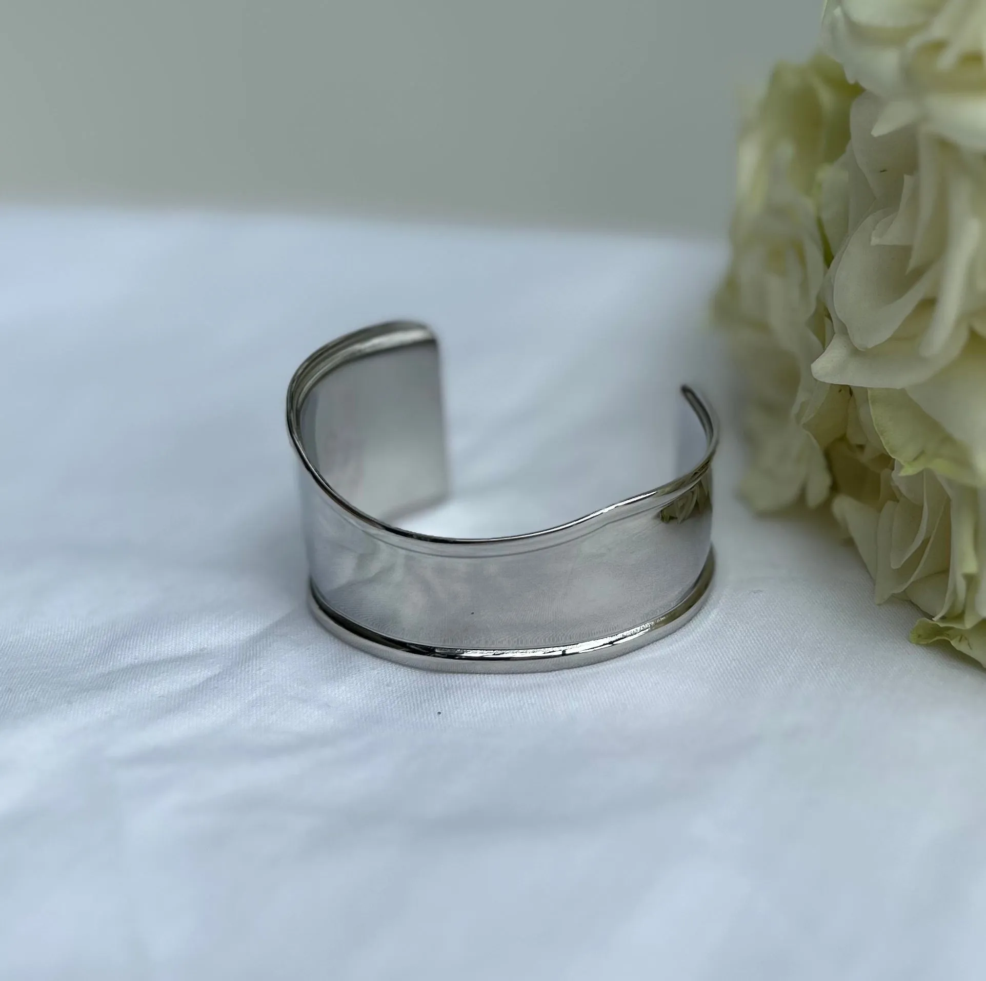Silver Wave Cuff