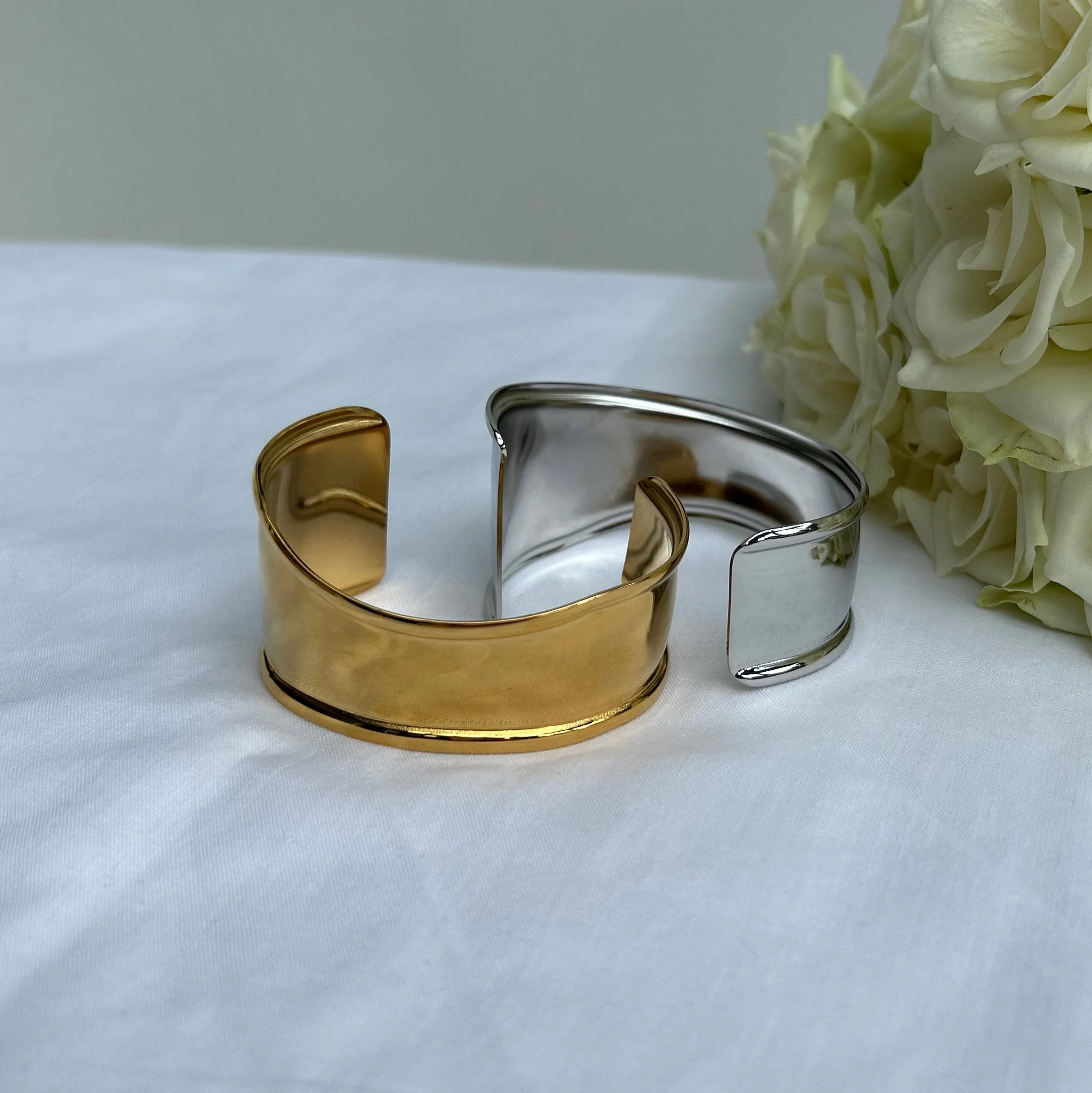 Silver Wave Cuff