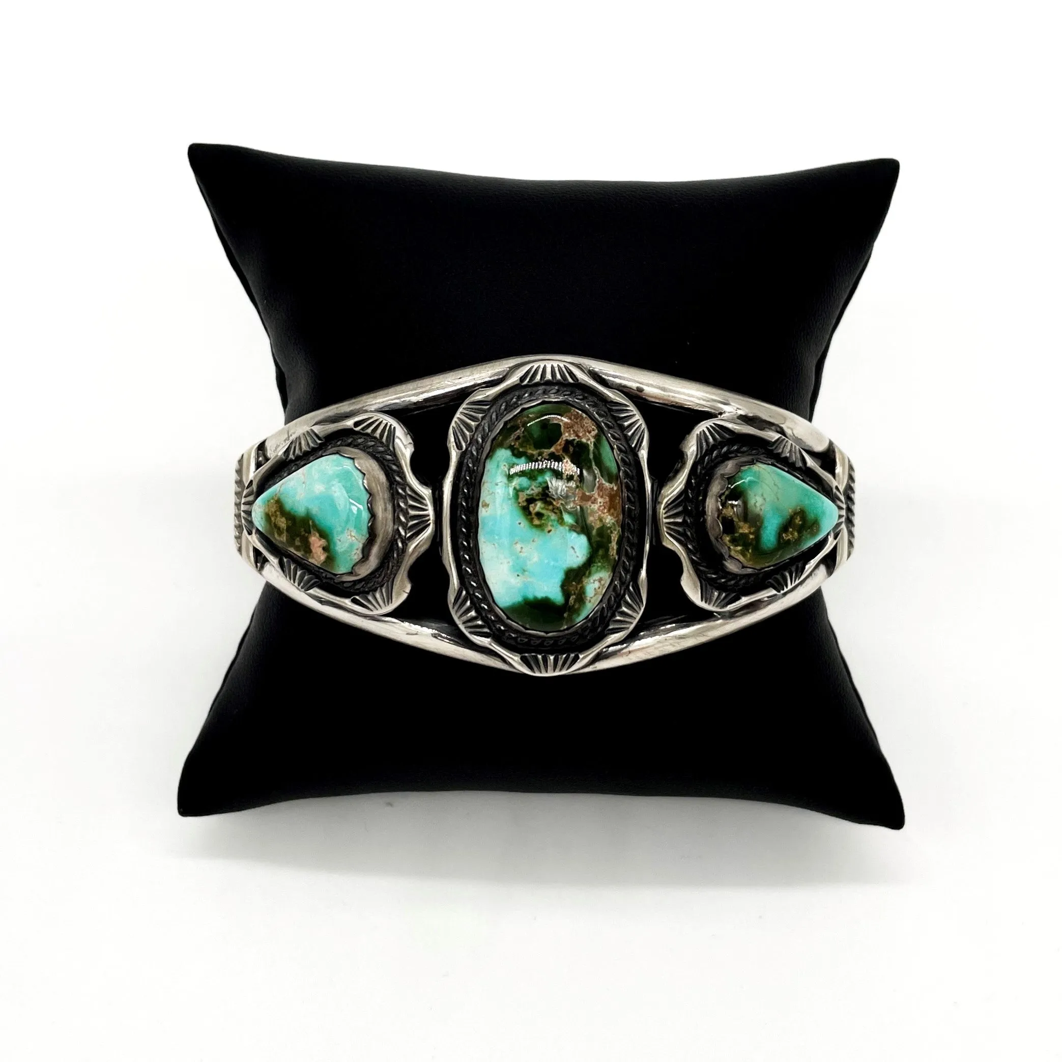 Sonoran Gold Turquoise Silver Sterling Cuff