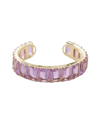 Sorrelli Julianna Emerald Cut Cuff Bracelet - Happy Birthday Redux