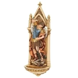 St. Michael Holy Water Font 7 3/4"