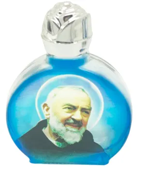 St. Padre Pio Glass Holy Water Bottle
