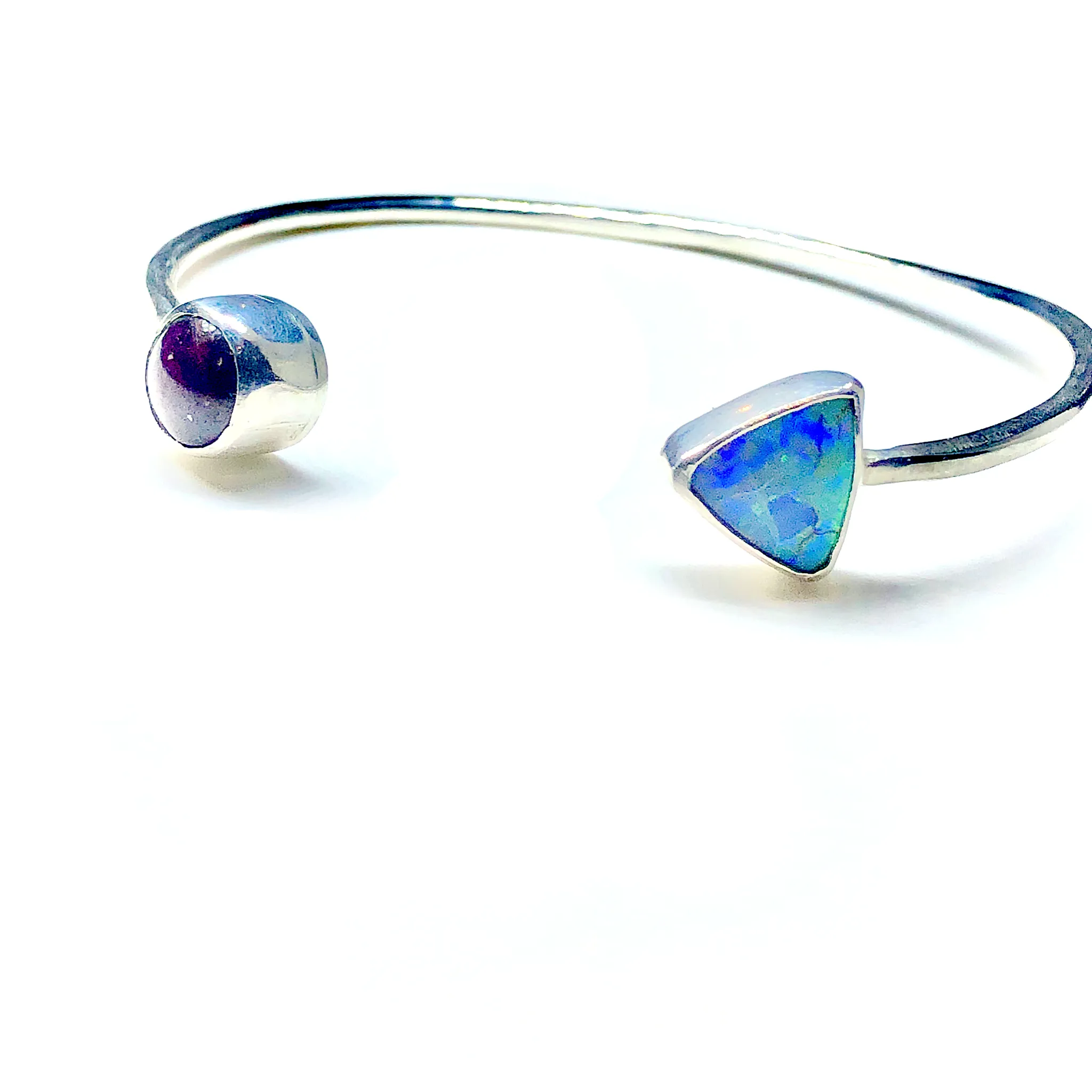 Star Ruby and Opal Cuff