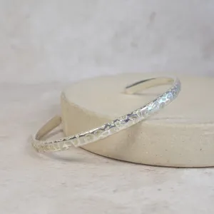 Sterling Silver Light Leopard Print Cuff