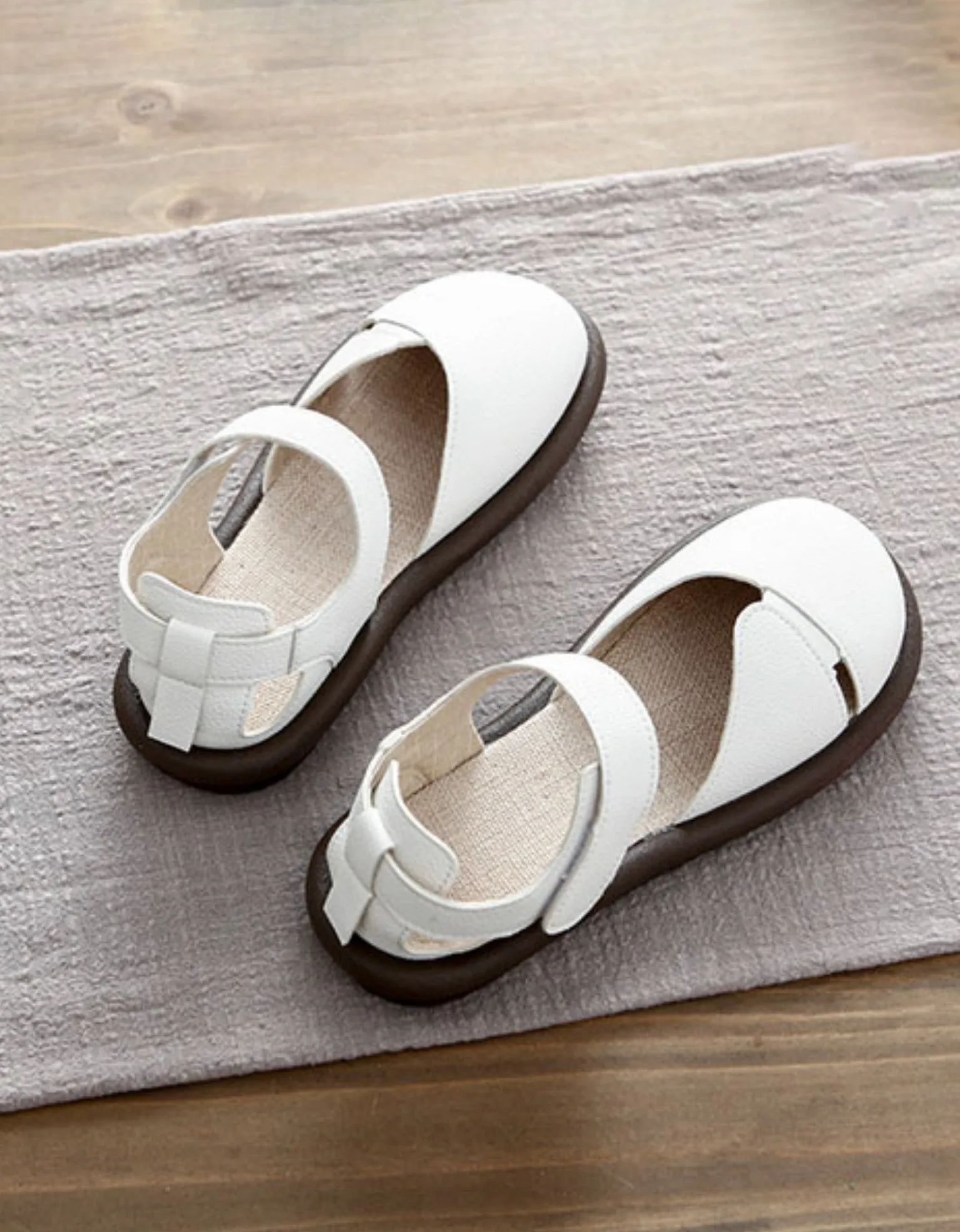 Summer Ankle Strao Close Toe Wide Toe Box Sandals
