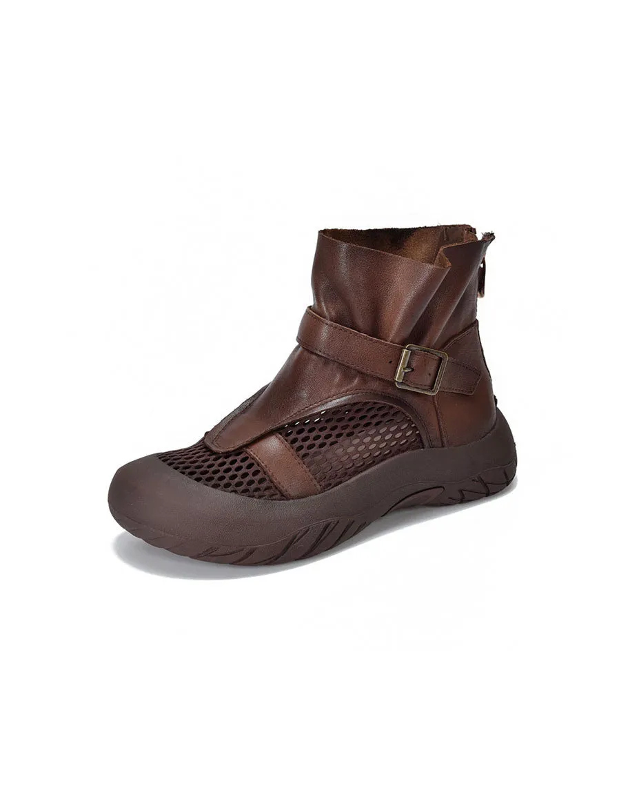 Summer Breathable Mesh Wide Toe Box Shoes Boots