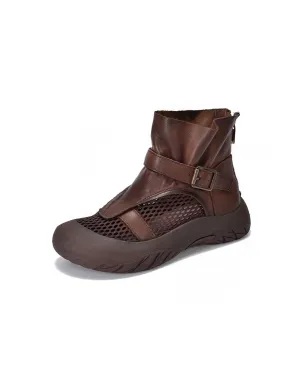 Summer Breathable Mesh Wide Toe Box Shoes Boots