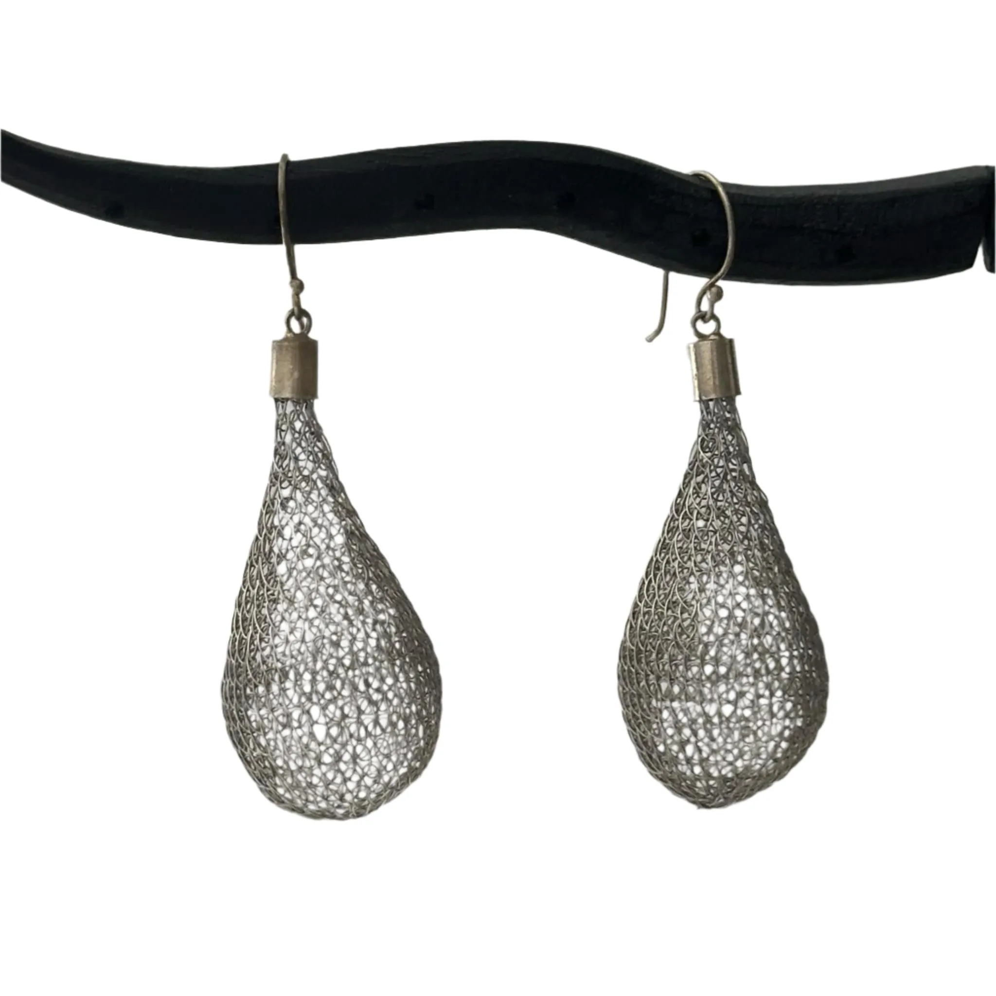 Sunarti Stainless Steel Silver Bulb Earrings (Large)