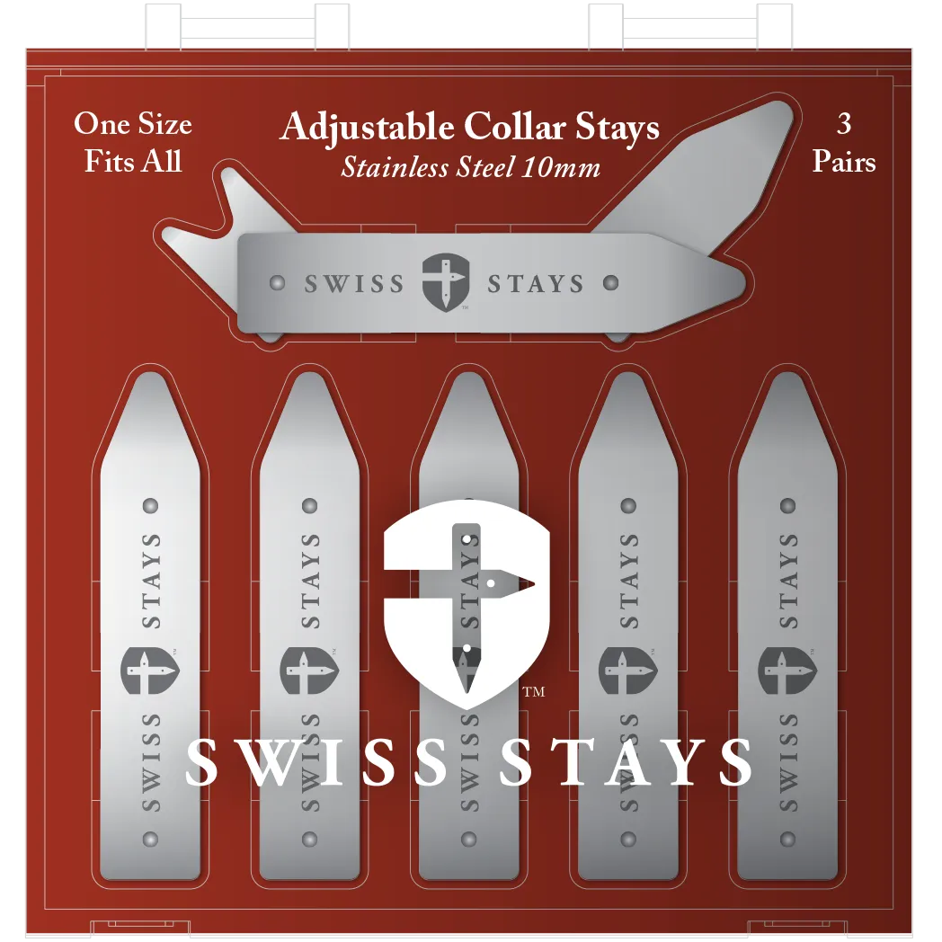 Swiss Stays - Adjustable Collar Stays
