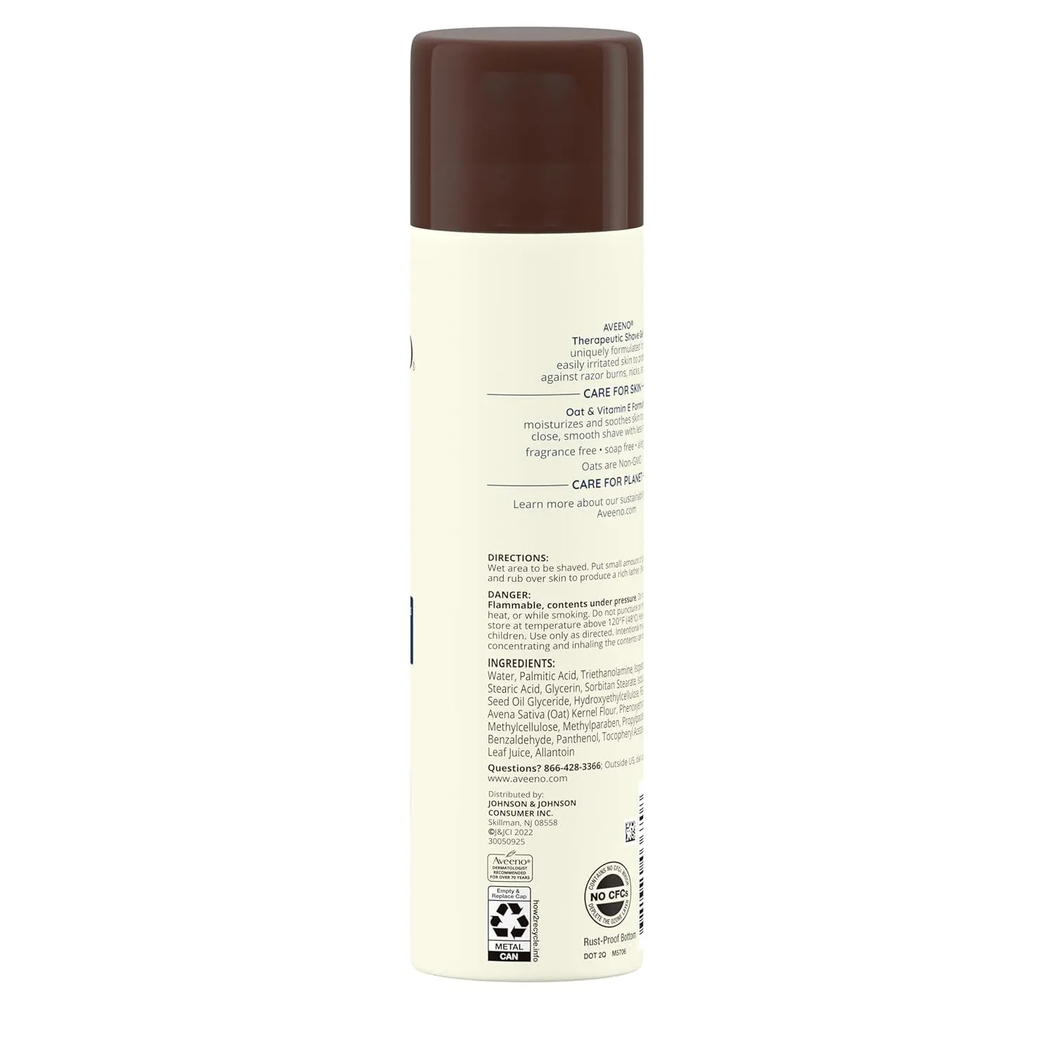 Therapeutic Shave Gel with Oat and Vitamin E to Help Prevent Razor Bumps, Soothes Dry Skin and Provides a Close, Smooth Shave with Less Irritation, Fragrance-Free, 7 Oz