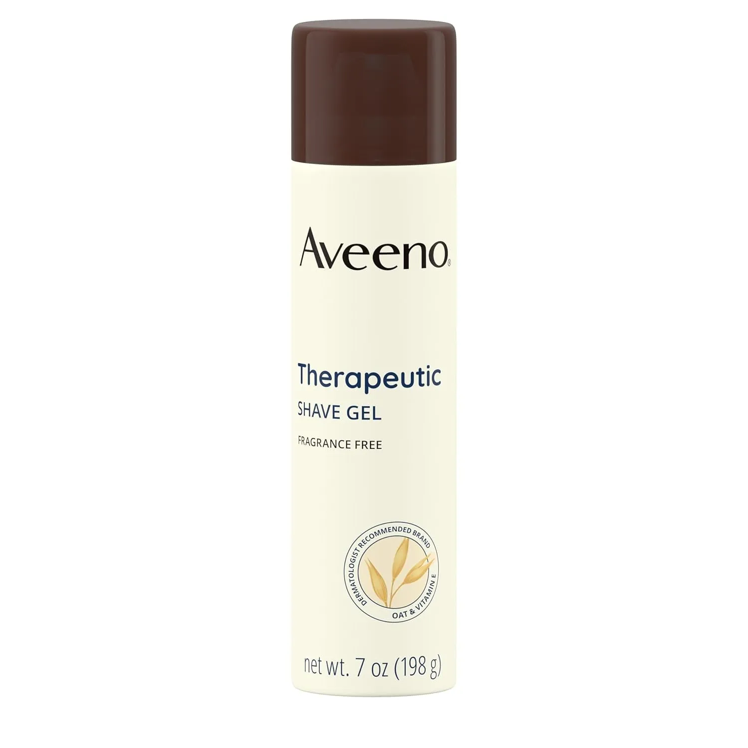 Therapeutic Shave Gel with Oat and Vitamin E to Help Prevent Razor Bumps, Soothes Dry Skin and Provides a Close, Smooth Shave with Less Irritation, Fragrance-Free, 7 Oz