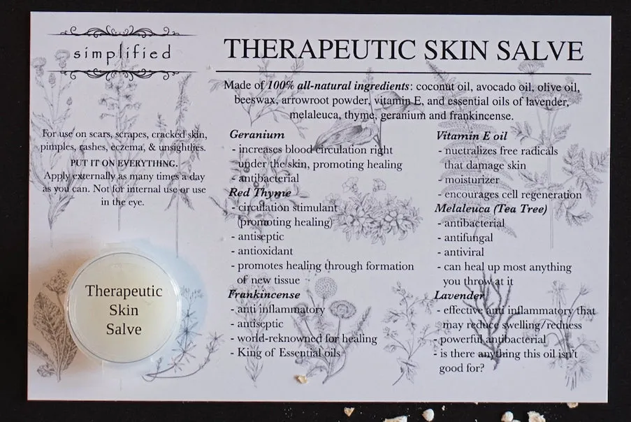 Therapeutic Skin Salve 2oz