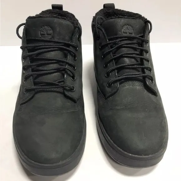 Timberland Mens Davis Square Chukka Boot Black 8.5 M