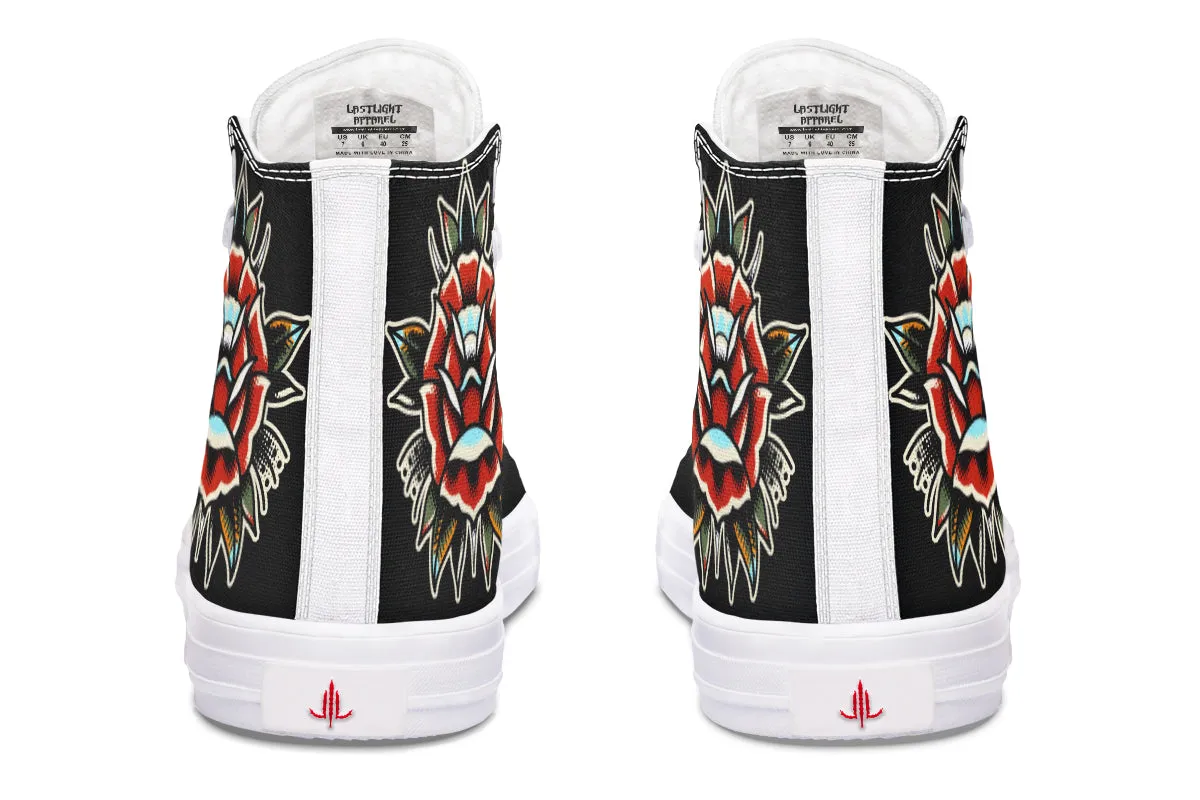 Traditional Rose High Tops