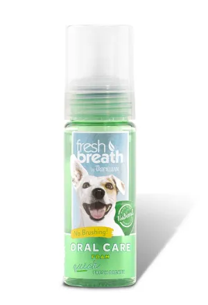 TropiClean Fresh Breath Mint Foam Oral Care for Dogs and Cats, 4.5oz.