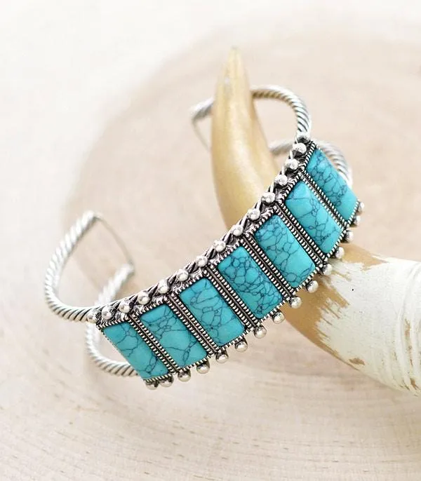 Turquoise springs cuff bracelet
