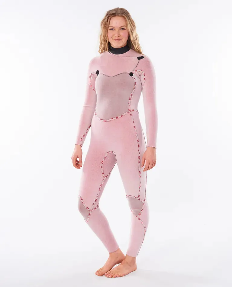 WOMENS FLASHBOMB 4/3 CHEST ZIP STEAMER