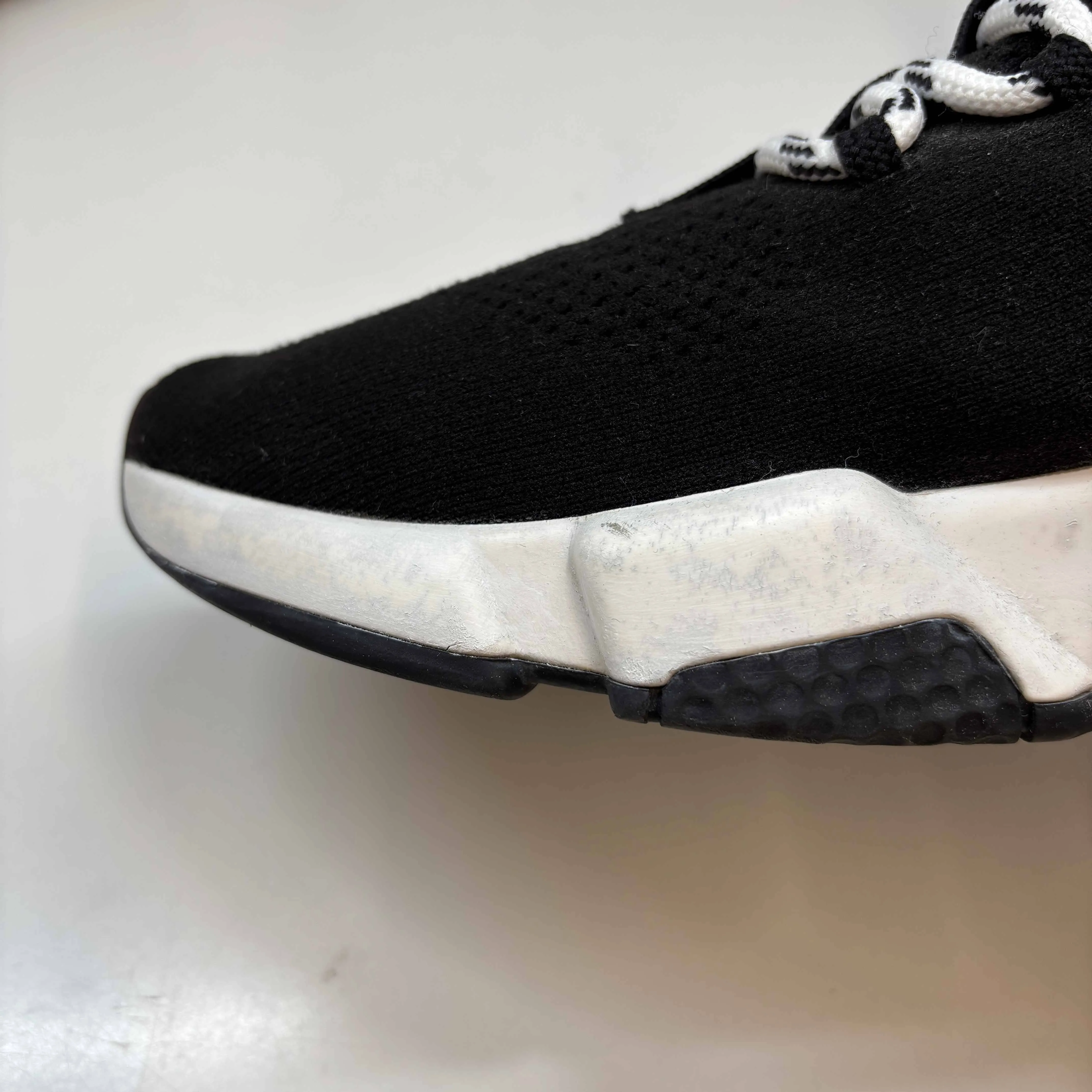 Women's Lace Up Speed Socks High Trainers Black Size EU 39 / UK 6