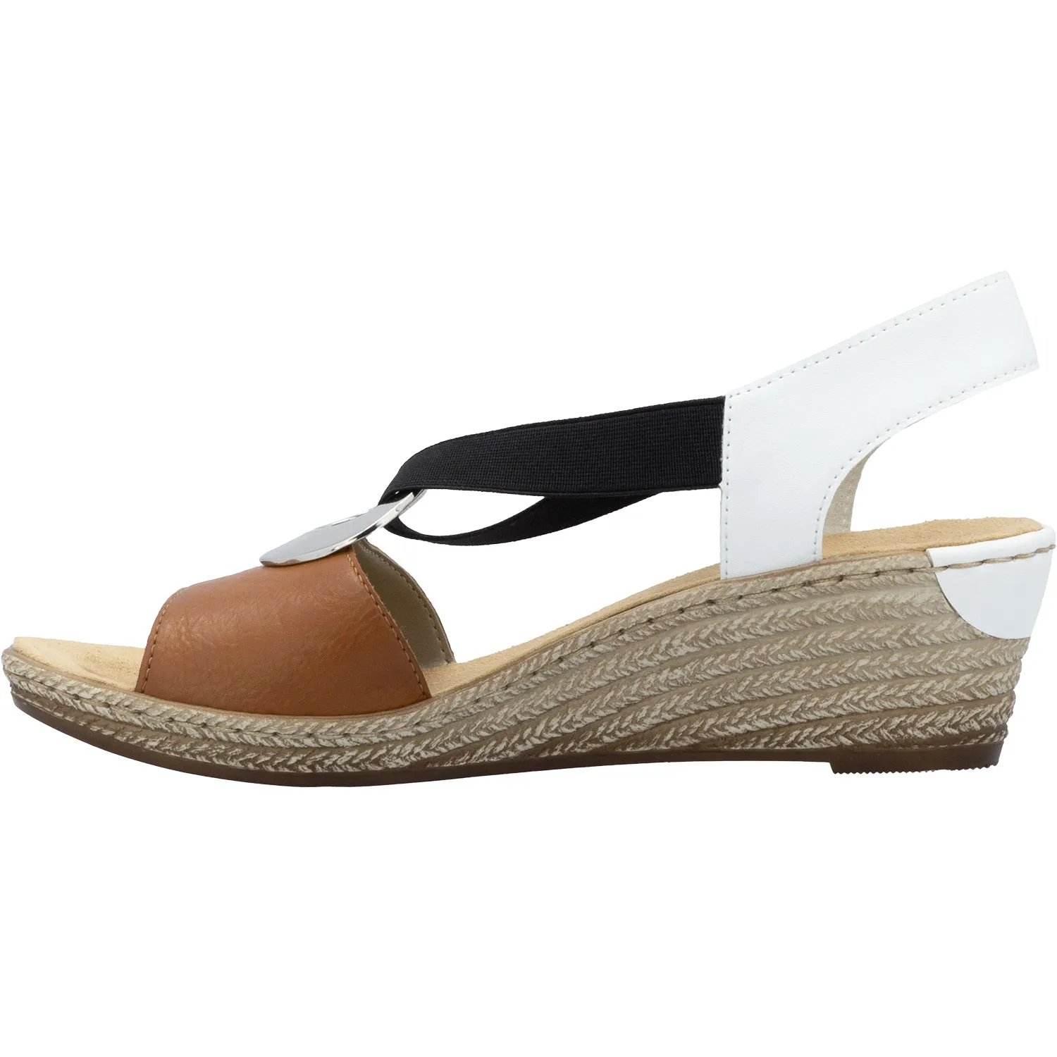 Women's Rieker 624H6-24 Fanni H6 Cayenne/Weiss Synthetic