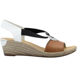 Women's Rieker 624H6-24 Fanni H6 Cayenne/Weiss Synthetic