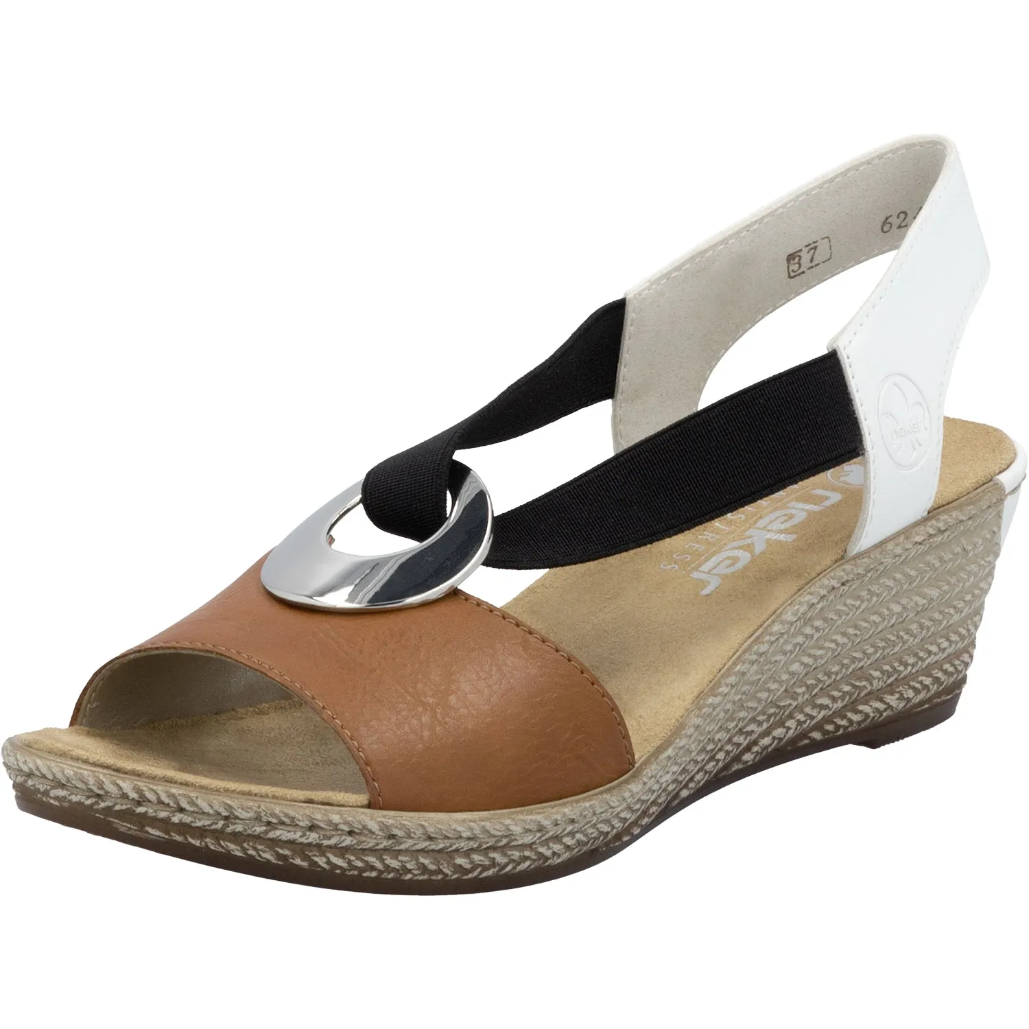 Women's Rieker 624H6-24 Fanni H6 Cayenne/Weiss Synthetic