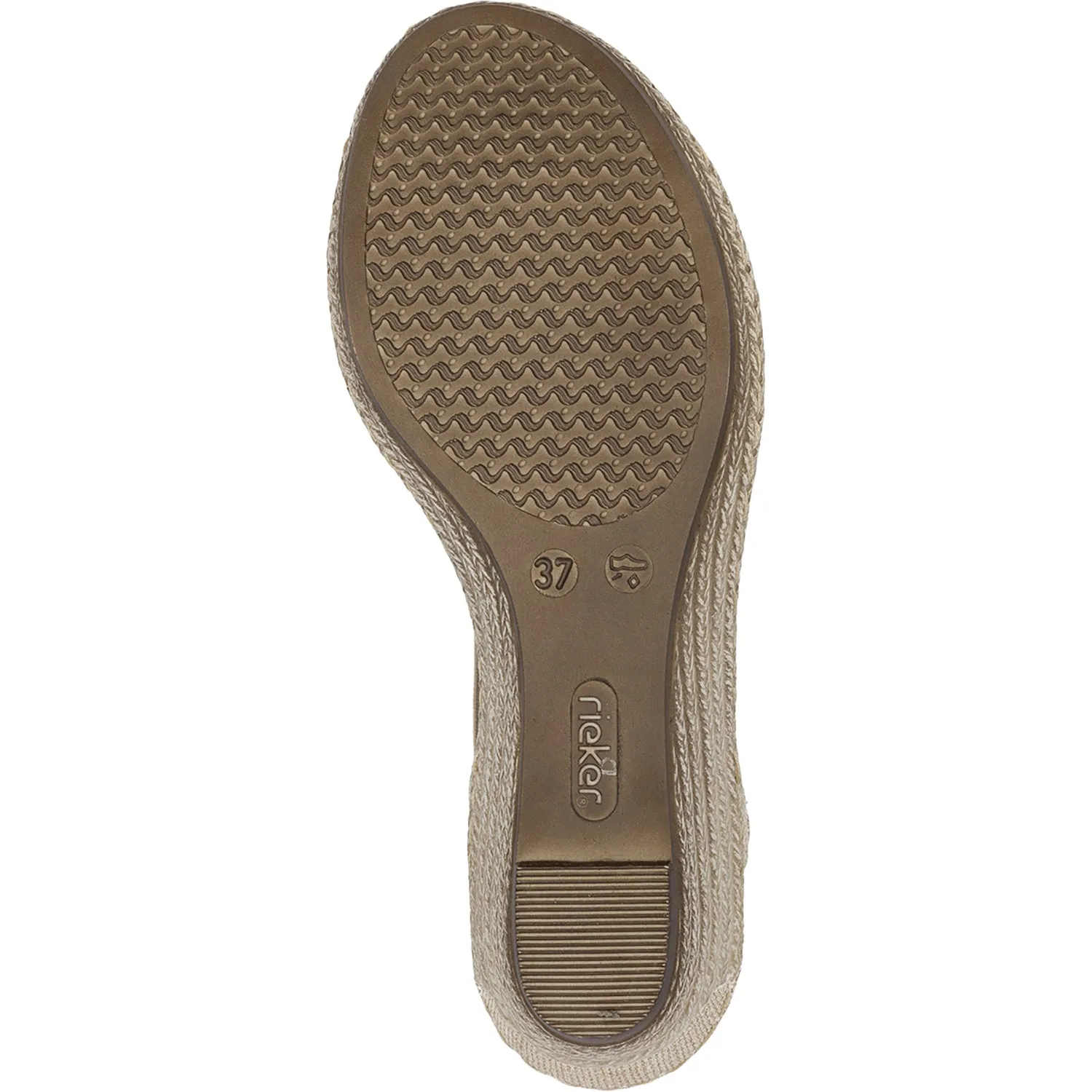 Women's Rieker 624H6-93 Fanni H6 Muschel Stripe Metallic Synthetic