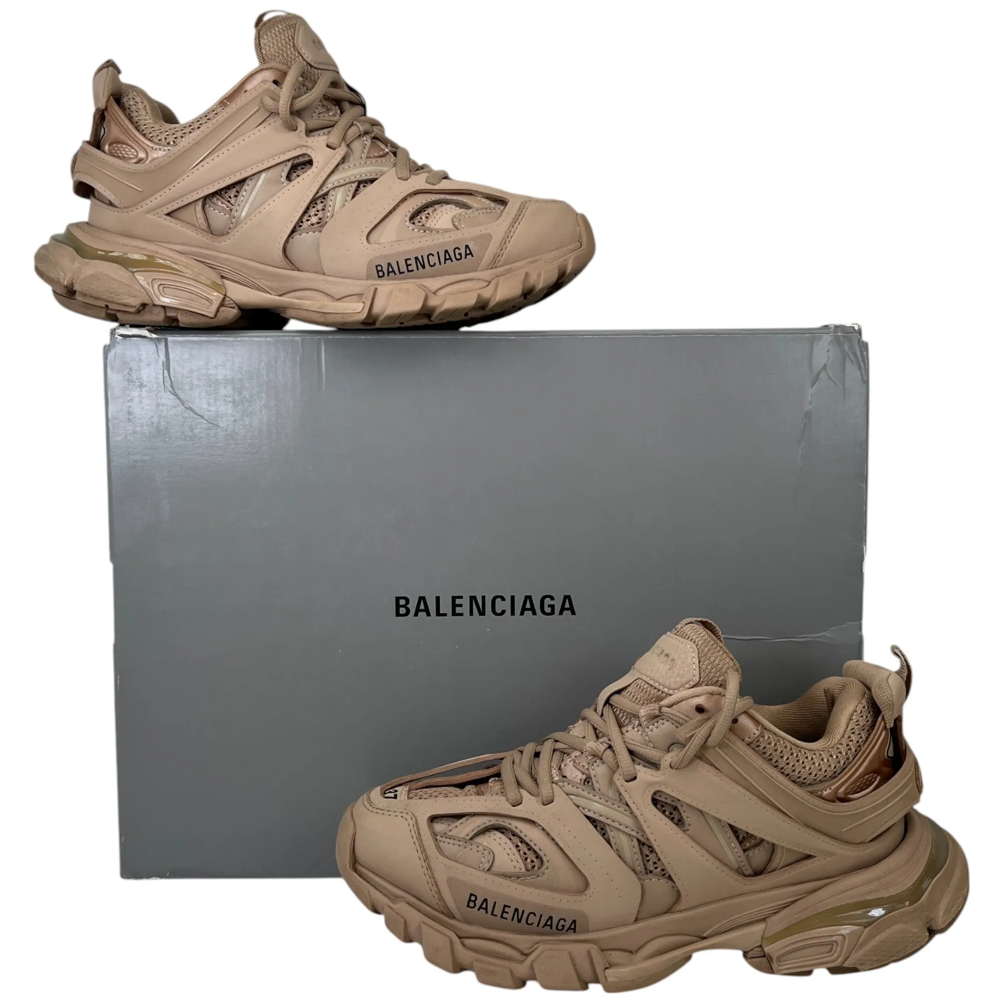 Women's Track Low Trainers Beige Size EU 37 / UK 4