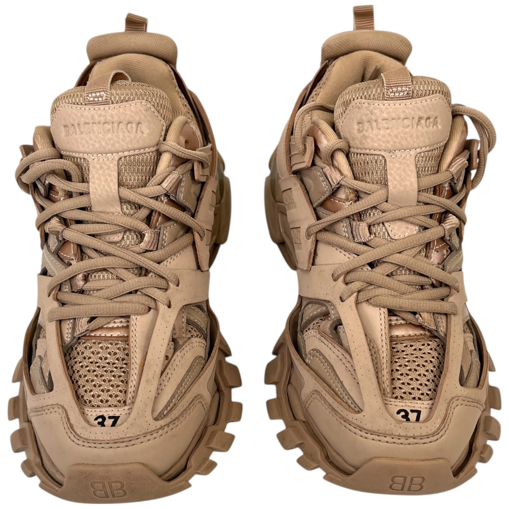 Women's Track Low Trainers Beige Size EU 37 / UK 4