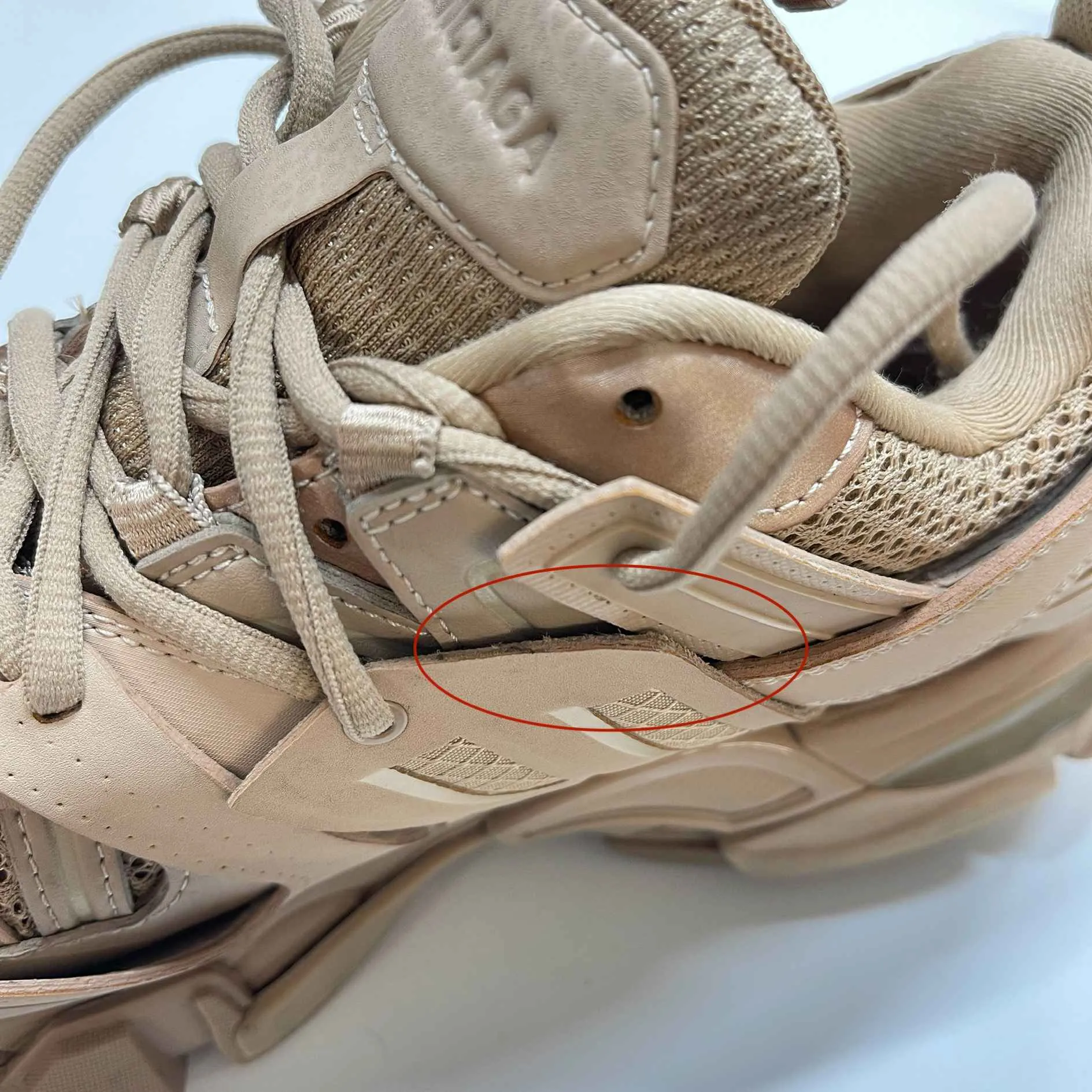 Women's Track Low Trainers Beige Size EU 37 / UK 4