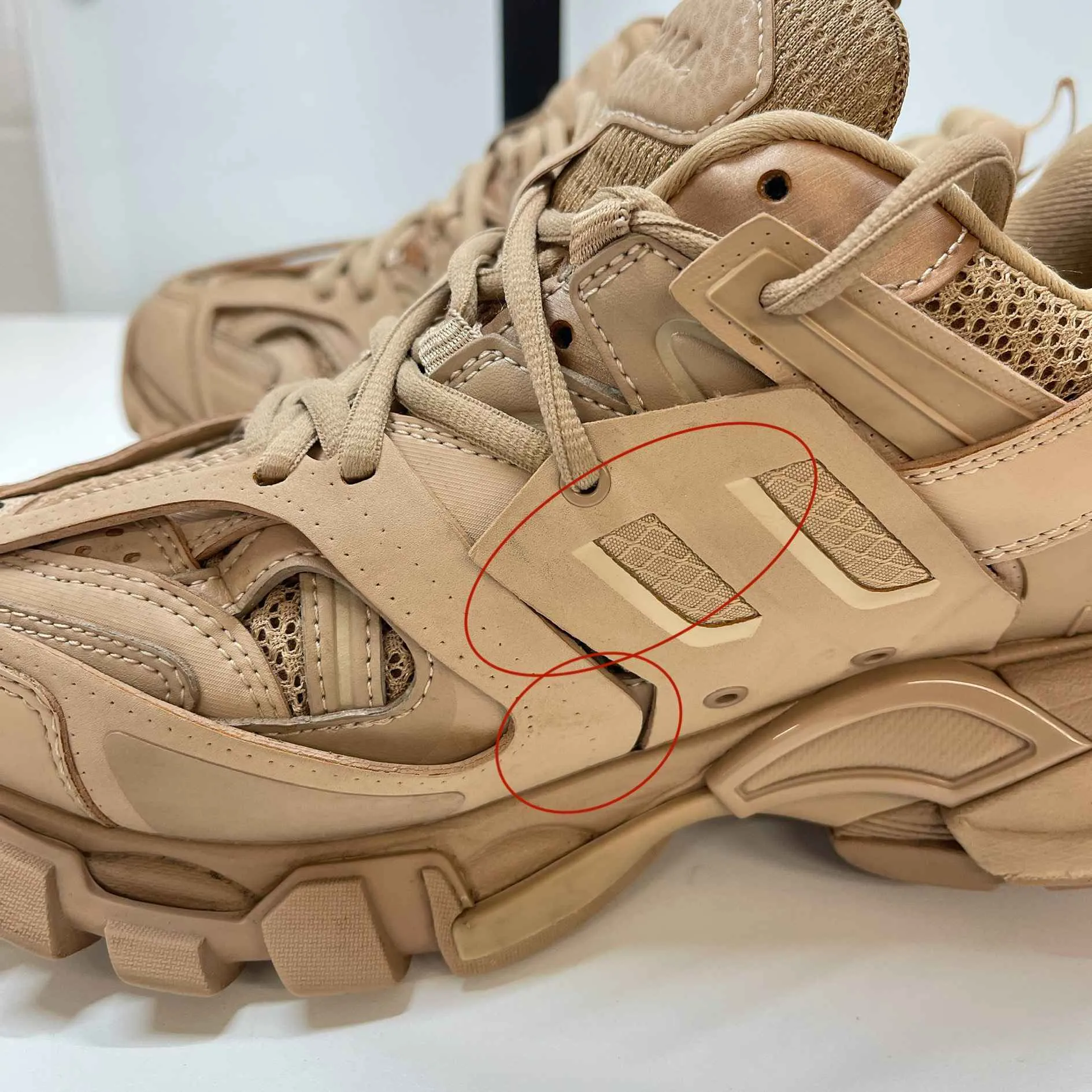 Women's Track Low Trainers Beige Size EU 37 / UK 4