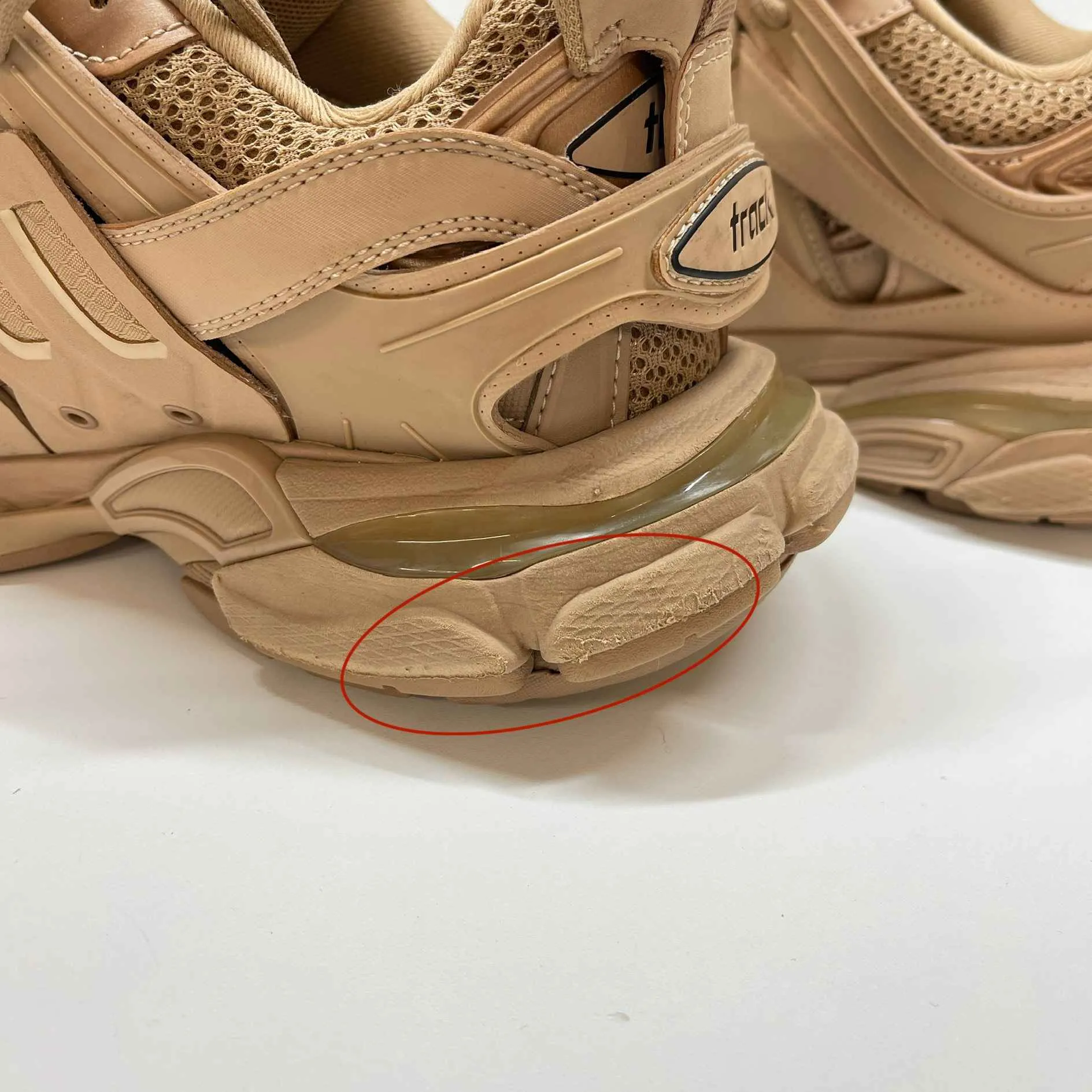 Women's Track Low Trainers Beige Size EU 37 / UK 4