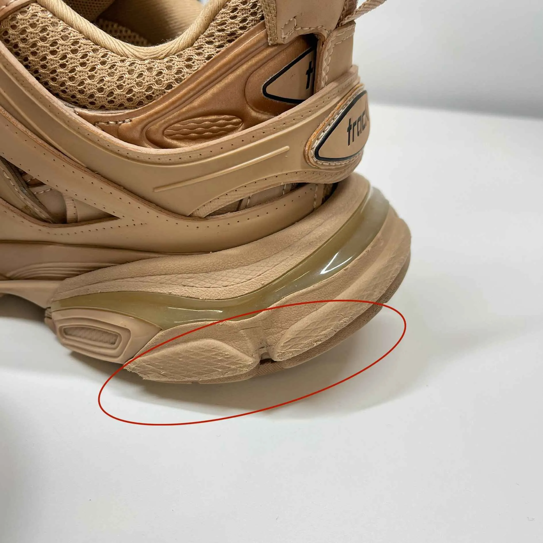 Women's Track Low Trainers Beige Size EU 37 / UK 4