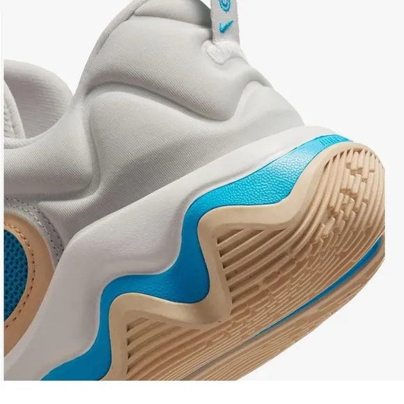 X SALE X Nike Blue Athletic Shoes with Cream Accents